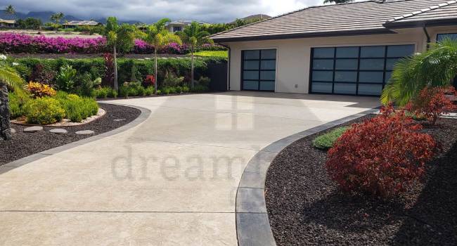 concrete driveway