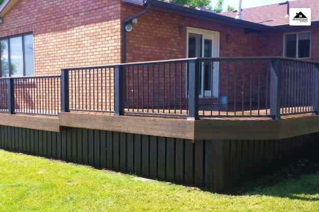 All Black Deck Skirting