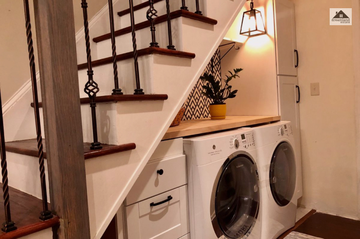 Put Your Laundry Room Under The Stairs