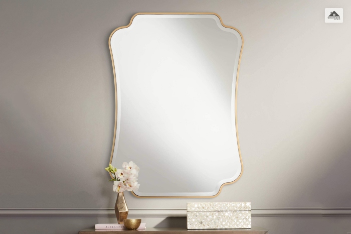 Head West Antique Gold Ornate Wall Mirror