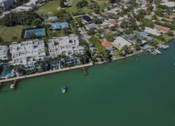 ird's eye view of oceanfront properties to symbolize finding your dream house in Golden Beach