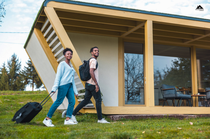 Tiny house on foundation